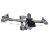 Rear door window regulator with motor