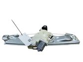 Rear door window regulator with motor