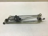 Front wiper linkage and motor