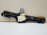 Rear door window regulator with motor
