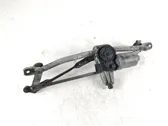 Front wiper linkage and motor