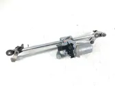 Front wiper linkage and motor