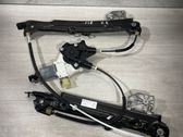 Rear door window regulator with motor