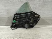 Rear door window regulator with motor
