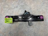 Rear door window regulator with motor
