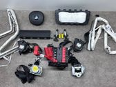 Airbag set with panel