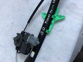 Rear door window regulator with motor