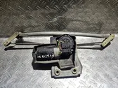 Front wiper linkage and motor