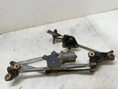 Front wiper linkage and motor