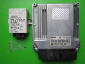 Juego de cerradura y set ECU del motor