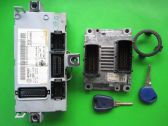 Juego de cerradura y set ECU del motor