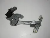 Rear door window regulator with motor