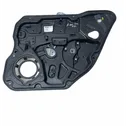 Rear window lifting mechanism without motor