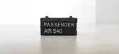 Passenger airbag on/off switch