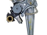 Rear door window regulator with motor