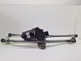 Front wiper linkage and motor