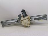 Rear door window regulator with motor