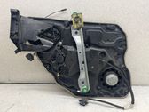Rear door window regulator with motor