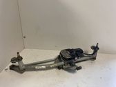 Front wiper linkage and motor