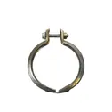 Muffler pipe connector clamp