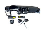 Airbag set with panel
