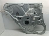 Rear window lifting mechanism without motor