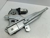 Rear door window regulator with motor