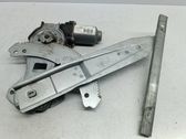 Rear door window regulator with motor