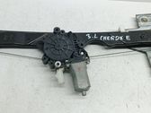 Rear door window regulator with motor
