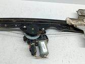 Rear door window regulator with motor