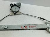 Rear door window regulator with motor