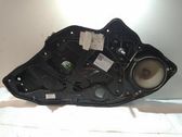 Rear door window regulator with motor