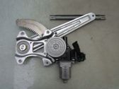 Rear door window regulator with motor