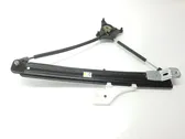 Rear door window regulator with motor