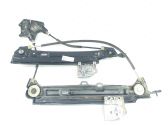 Rear door window regulator with motor