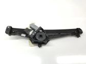 Rear door window regulator with motor