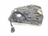 Rear door window regulator with motor