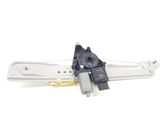 Rear door window regulator with motor