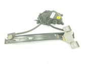 Rear door window regulator with motor