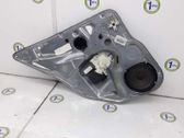 Rear door window regulator with motor