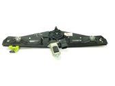 Rear door window regulator with motor