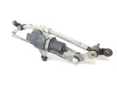Front wiper linkage and motor