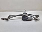Front wiper linkage and motor