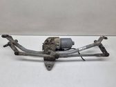 Front wiper linkage and motor
