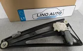 Rear door window regulator with motor