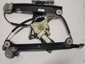 Rear door window regulator with motor