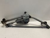 Front wiper linkage and motor