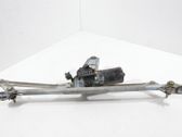 Front wiper linkage and motor
