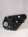 Rear window lifting mechanism without motor
