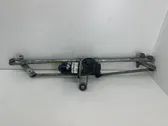 Front wiper linkage and motor